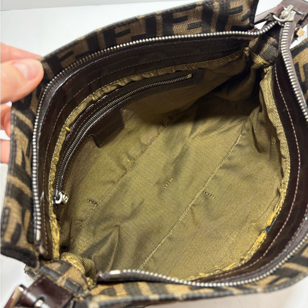 Fendi Vintage Brown Monogram Shoulder Bag - Picture 11 of 14